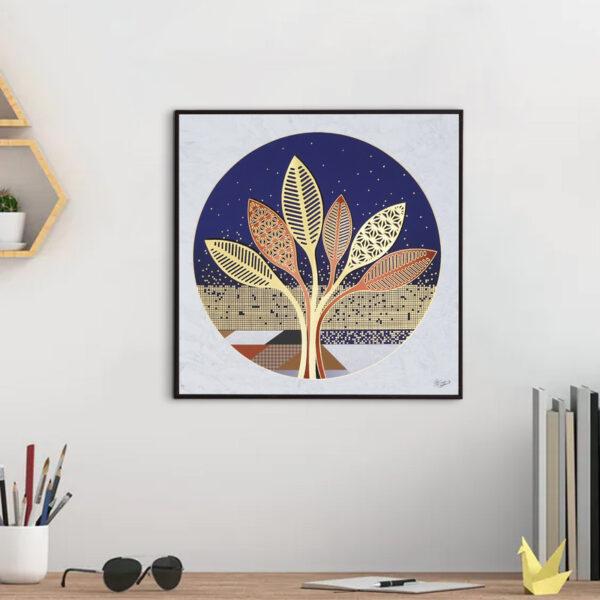 Golden Embossed Wall Painting - Image 4