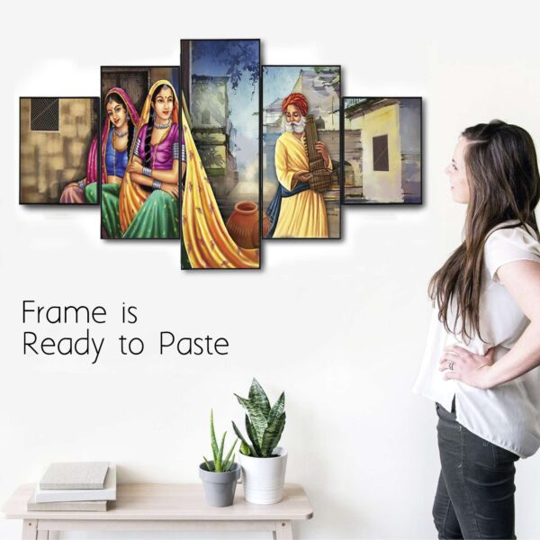 Set Of Five Framed Digital Wall Painting - Image 2