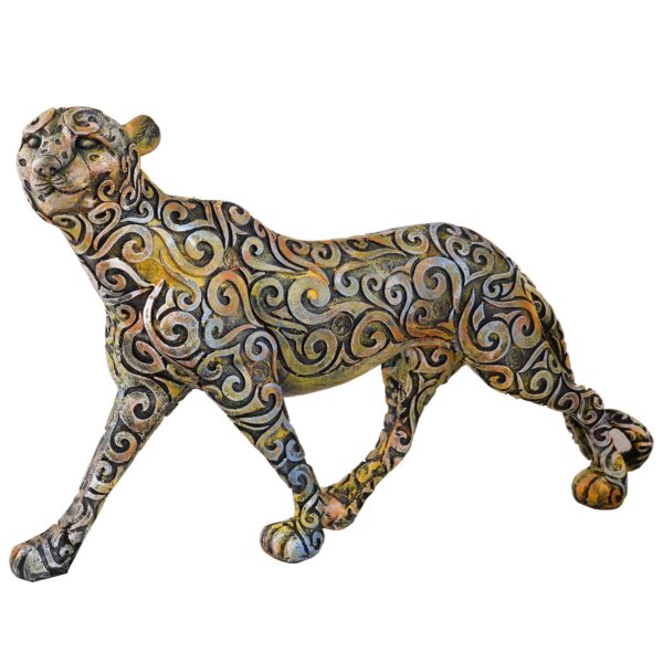 Panther Standing Position Animal Showpiece Antique Sculpture for Home Decor Showpiece Figurine -1 - Image 4